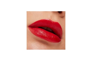 MAC MACximal Sleek Satin Lipstick Left on Red