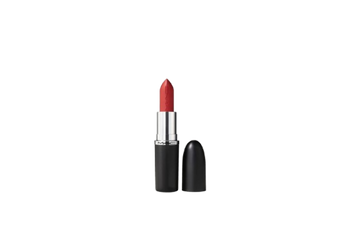 MAC MACximal Sleek Satin Lipstick Left on Red